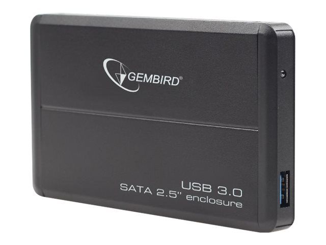 RACK extern GEMBIRD, pt HDD/SSD, 2.5 inch, S-ATA, interfata PC USB 3.0, aluminiu, negru, 