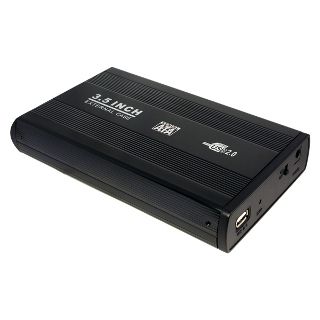 RACK extern LOGILINK, extern pt. HDD, 3.5 inch, S-ATA, interfata PC USB 2.0, aluminiu, negru, 