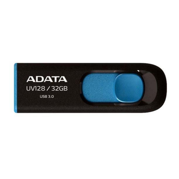 ADATA AUV128-32G-RBE Unitate flash Adata UV128 32GB USB3, fara capac, retractabil, negru si albastru_2