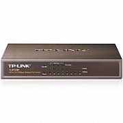 SWITCH PoE TP-LINK  8 porturi 10/100Mbps (4 PoE), IEEE 802.3af, carcasa metalica 