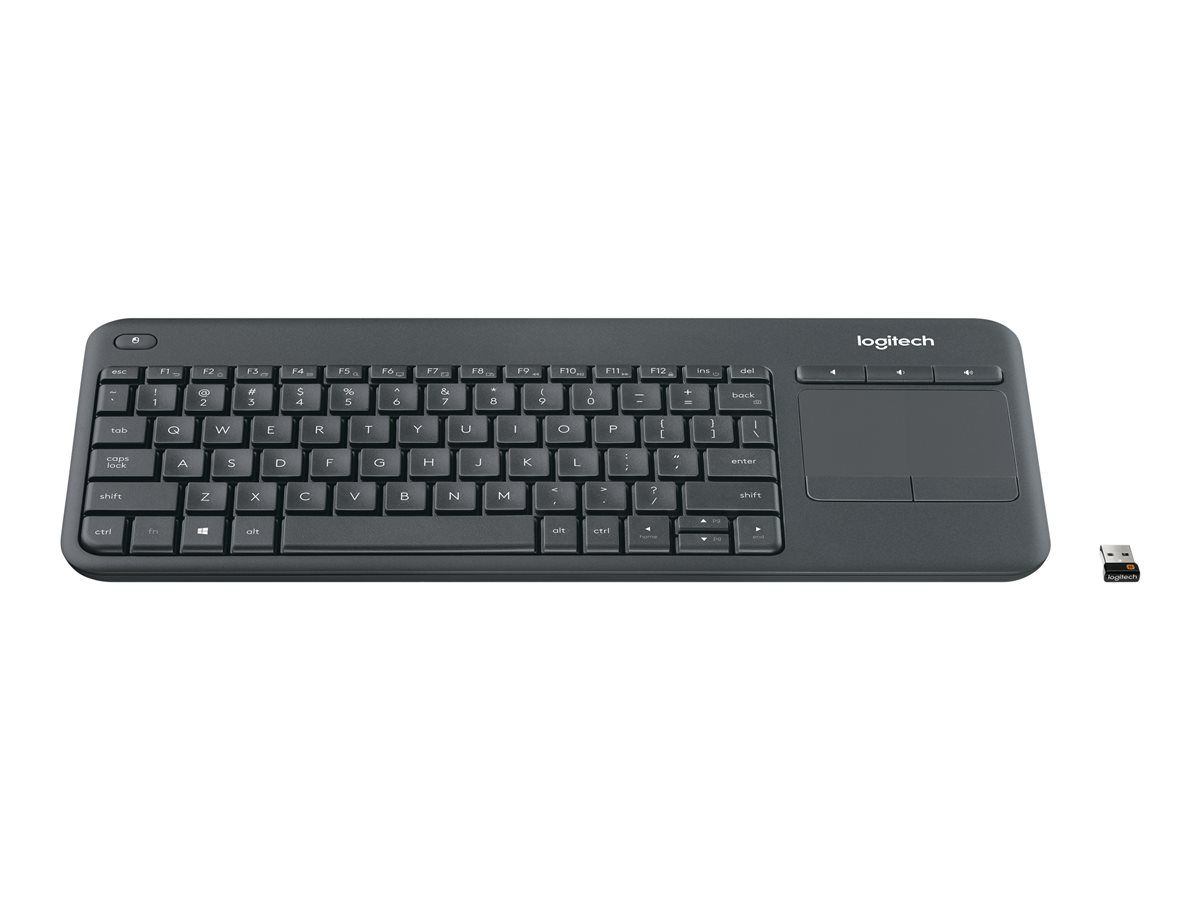 TASTATURA LOGITECH wireless, cu touchpad, black, 