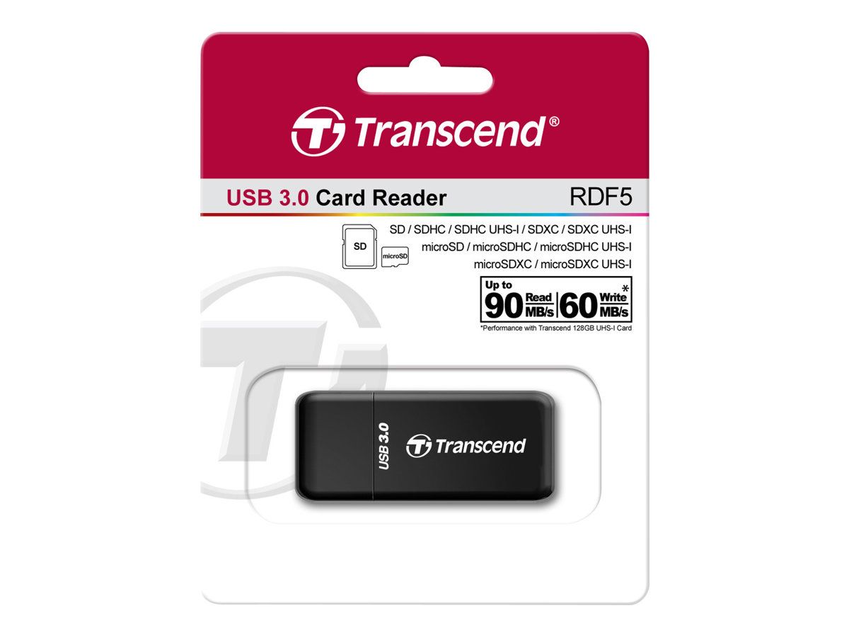 TRANSCEND TS-RDF5K Transcend card reader USB 3.1 Gen 1 SD/microSD, black_1
