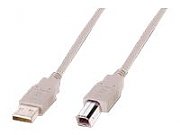 ASSMANN USB2.0 cable 1.8m USB A zu USB B bulk beige_1